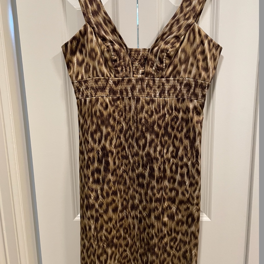 Single Leopard Silk Dress